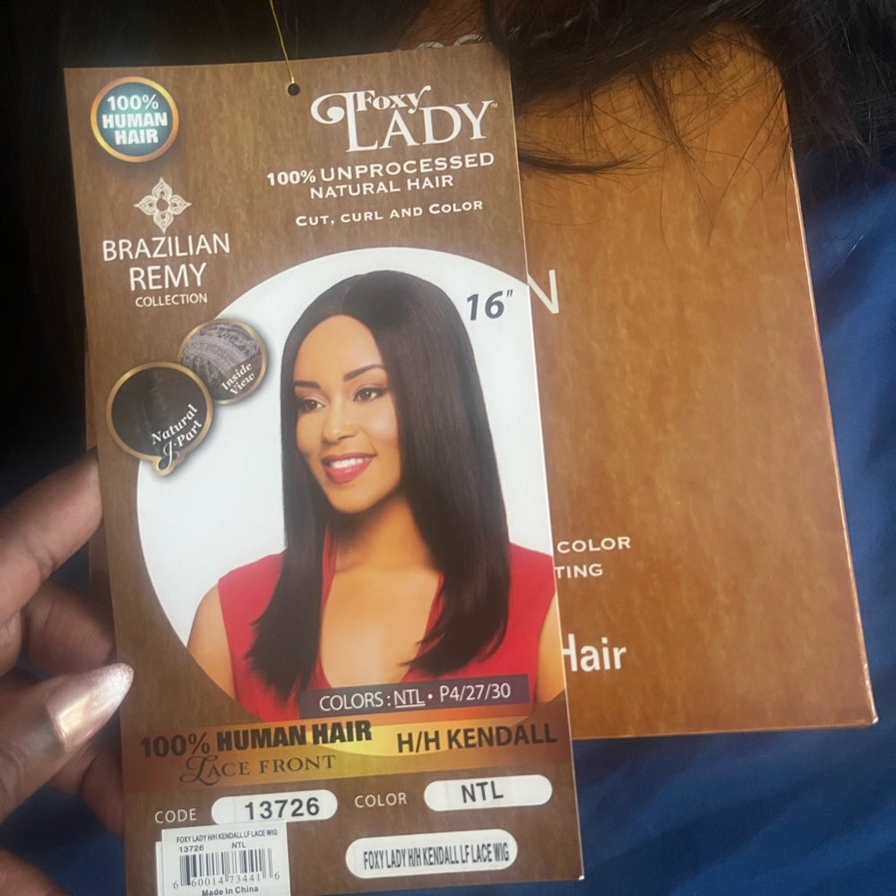 Brazilian Remy Lace Front Wig - Natural Black